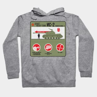 IS-2 Heavy Tank of the Second World War infographic Hoodie